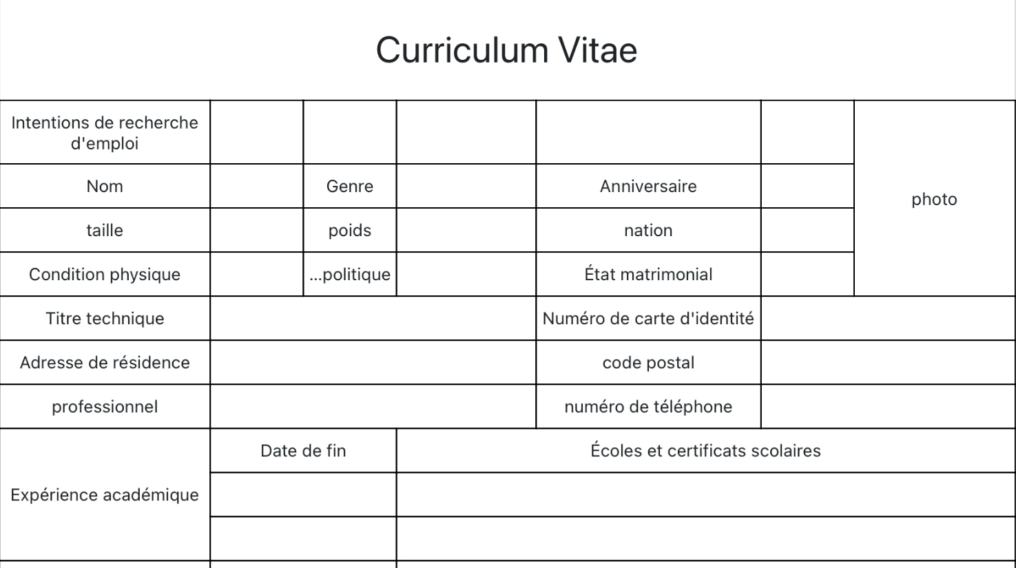 Curriculum Vitae